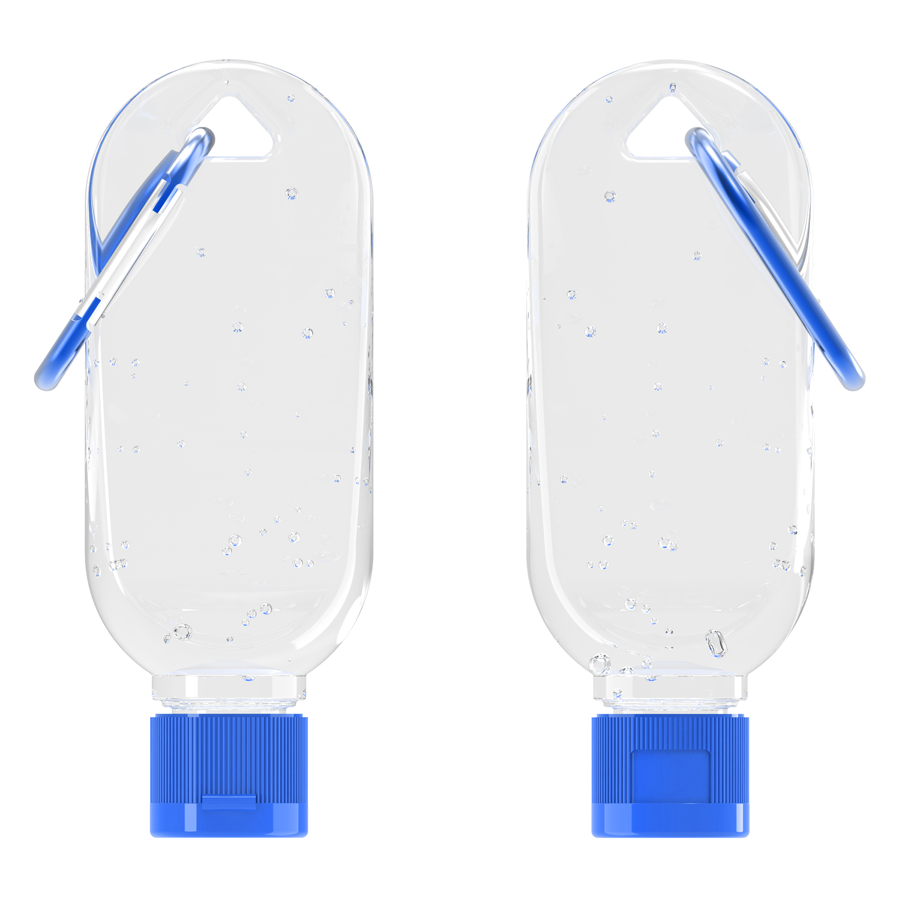 54ml (1.8oz) Antibacterial Hand Sanitizer Gel with Color-Matched Carabiner & Custom Label 9