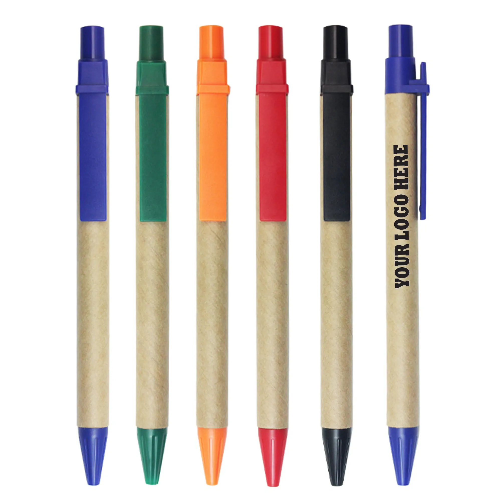 Brown Paper Stick Ballpoint Advertising Pen 2