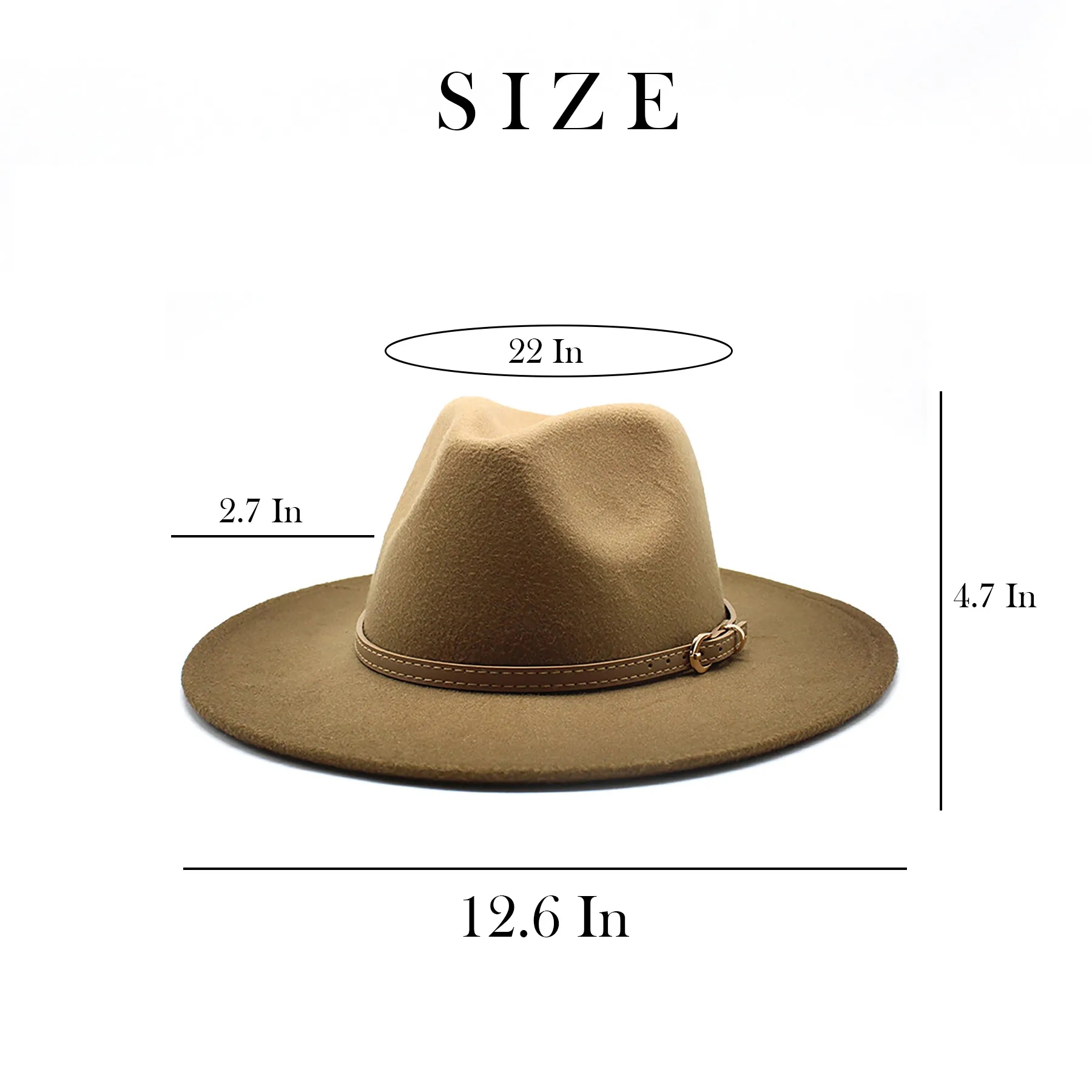 Cotton Gradient Fashionable Large Eave Hat 2