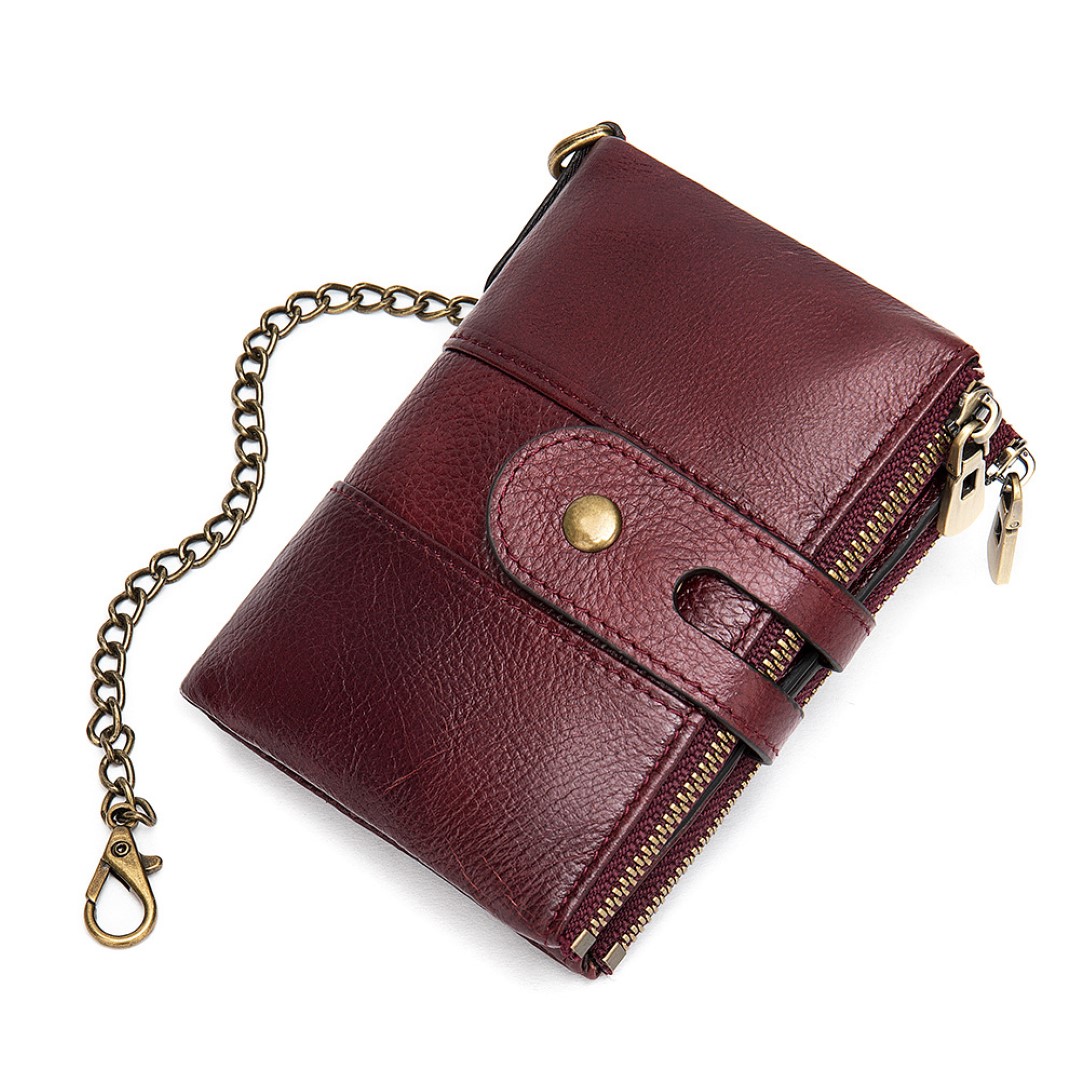 Anti Theft Genuine Leather Mens Wallet 10