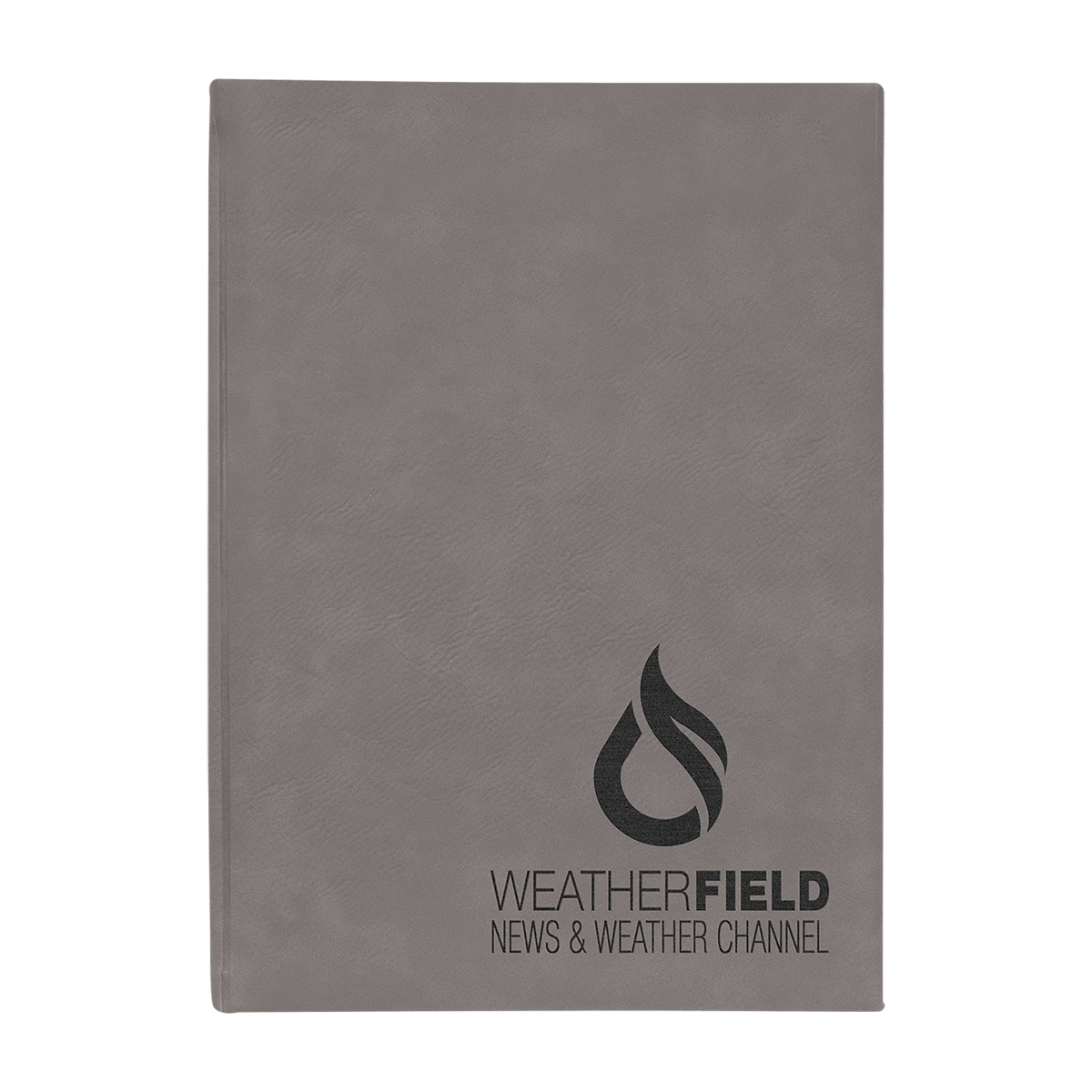 7" x 9" Gray Leatherette Journal