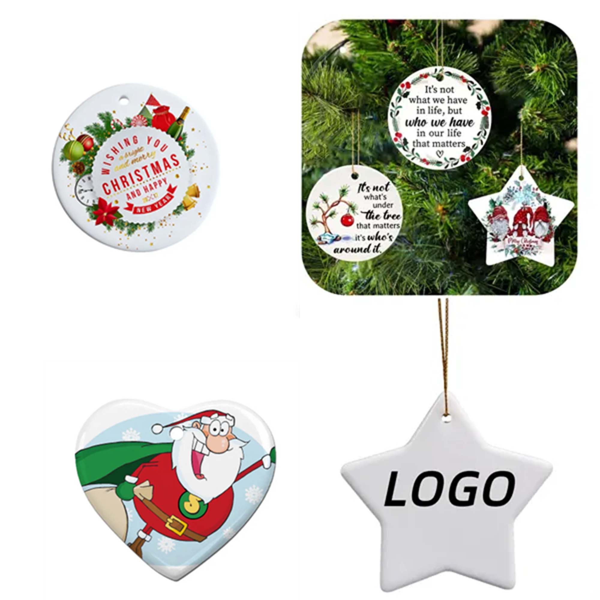 Ceramic Christmas Ornament 1