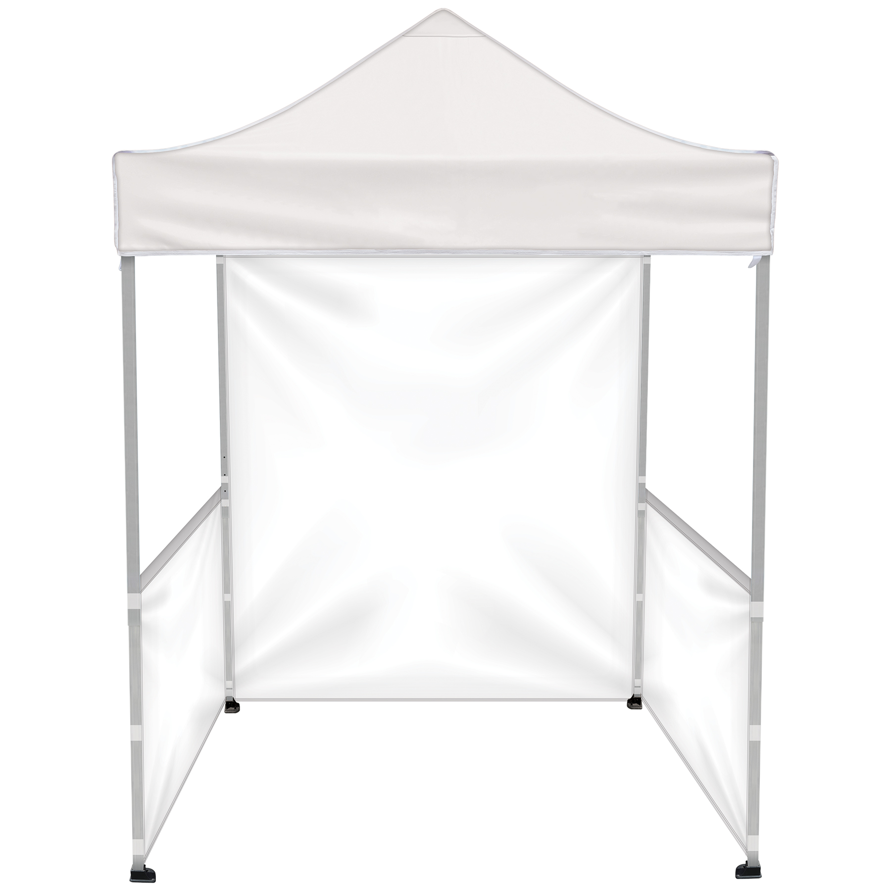 6.5' Square Canopy Tent with 1 Full Single Sided Wall & 2 Single Sided Half Walls 8