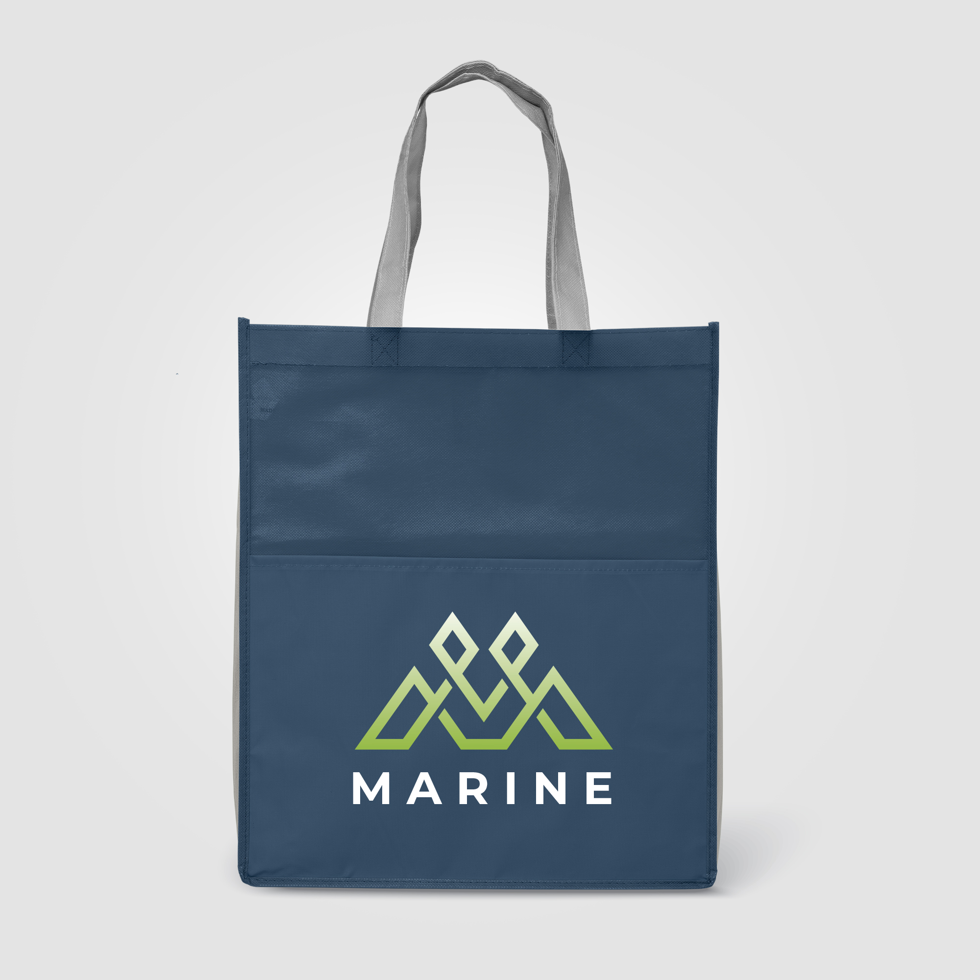 Rome RPET - Recycled Non-Woven Tote with 210D RPET Pocket 5