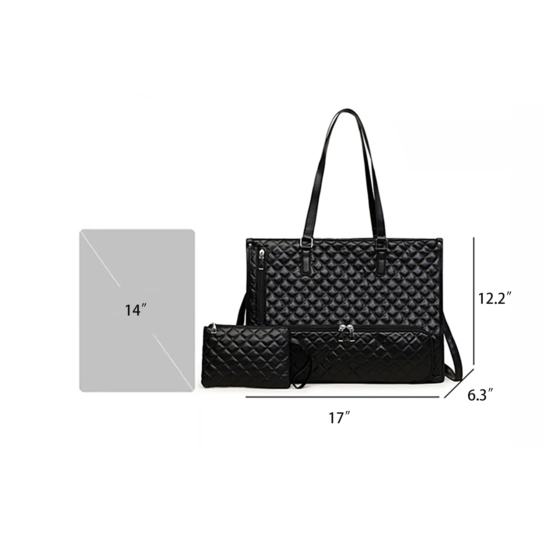 PU leather Lunch Tote Bag 7