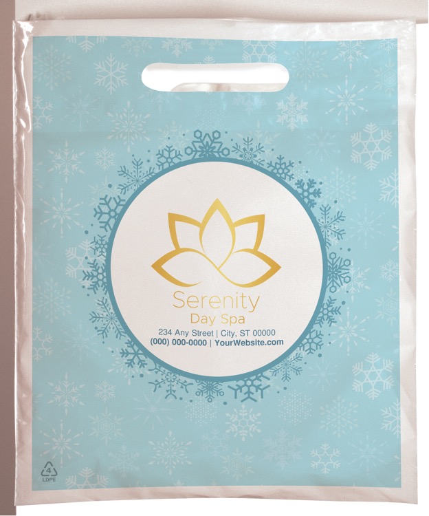 Christmas Scatter Design 2 Plastic Bag (7.5" x 9")