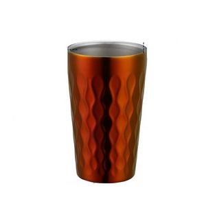10oz Stainless Steel Camping Coffee Mug w/Wood Sleeve & Lid 18