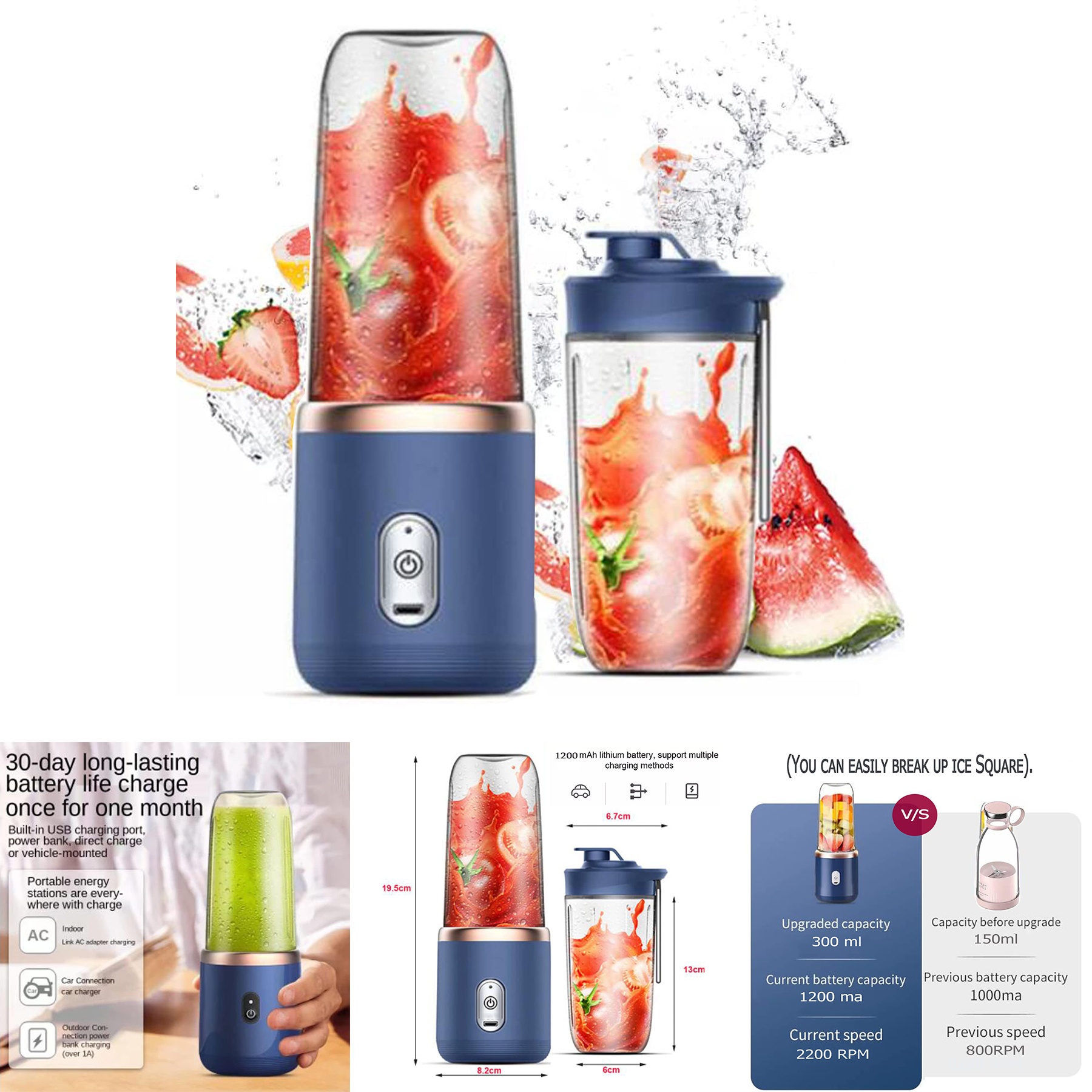 6 Blades Juicer Blender 2