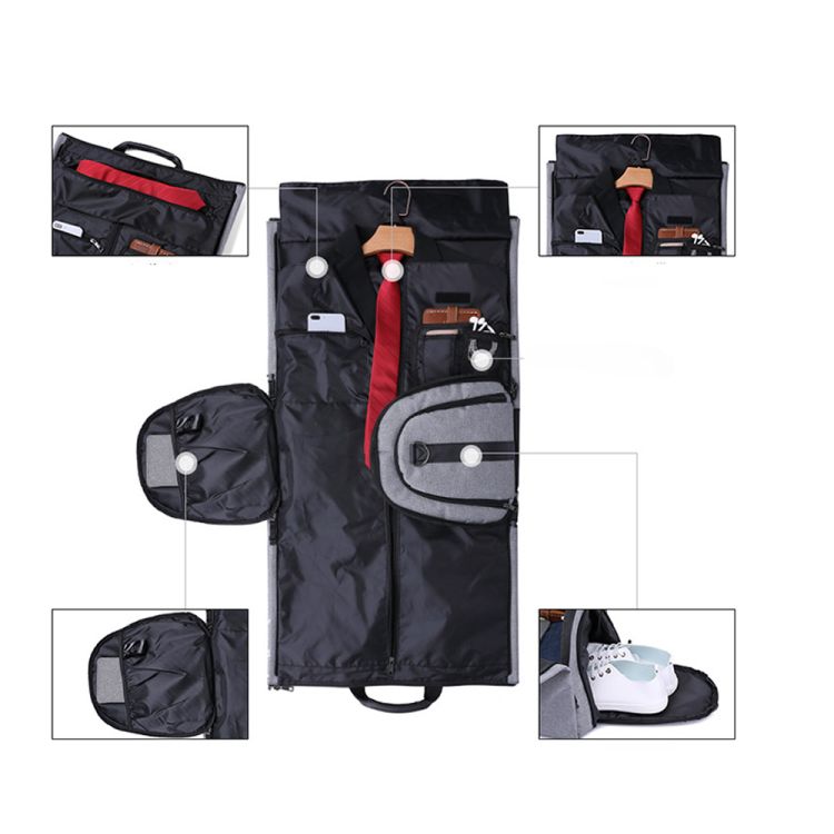 Convertible Garment Bag with Shoulder Strap 1