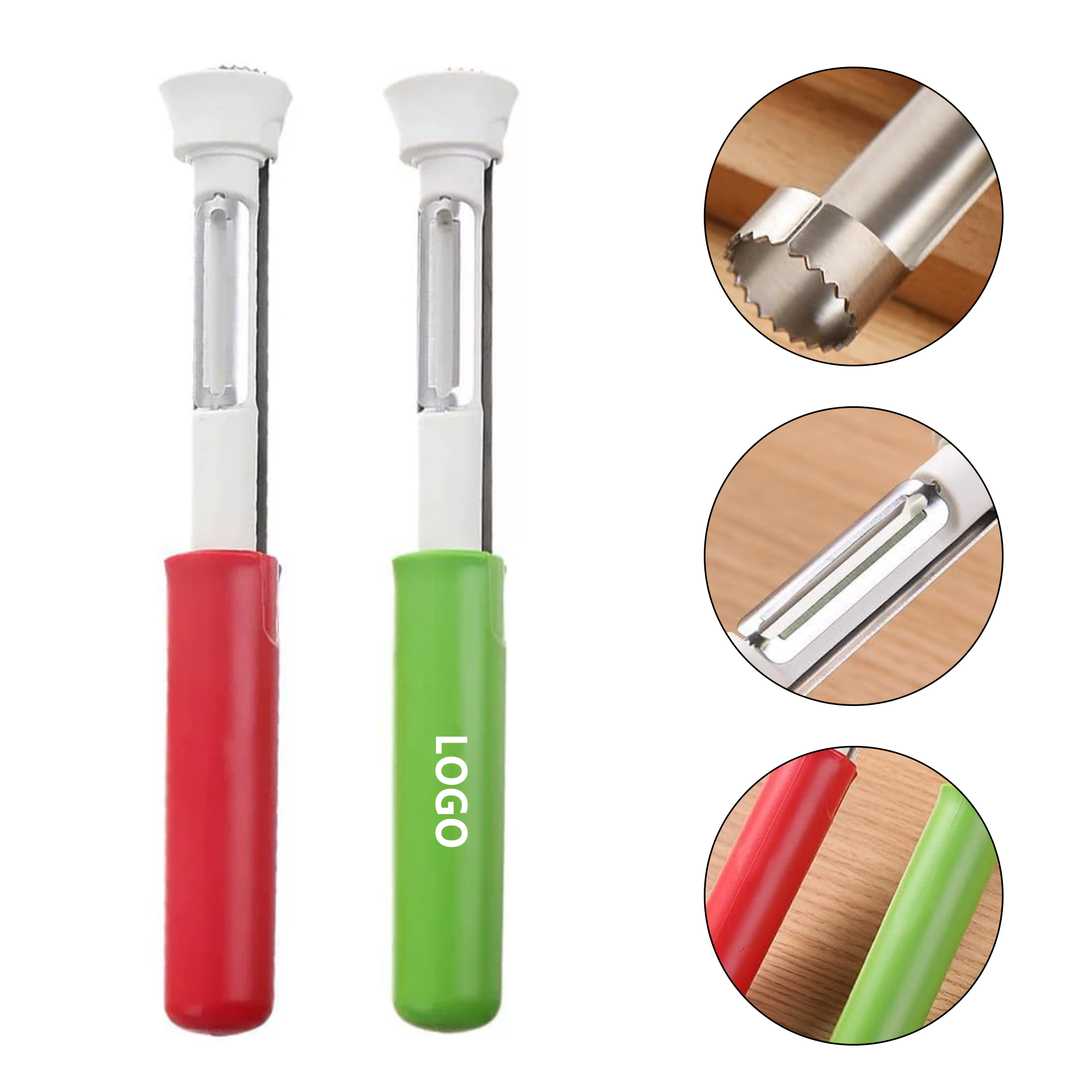 2 in 1 Stainless Steel Fruit Corer Peeler 2