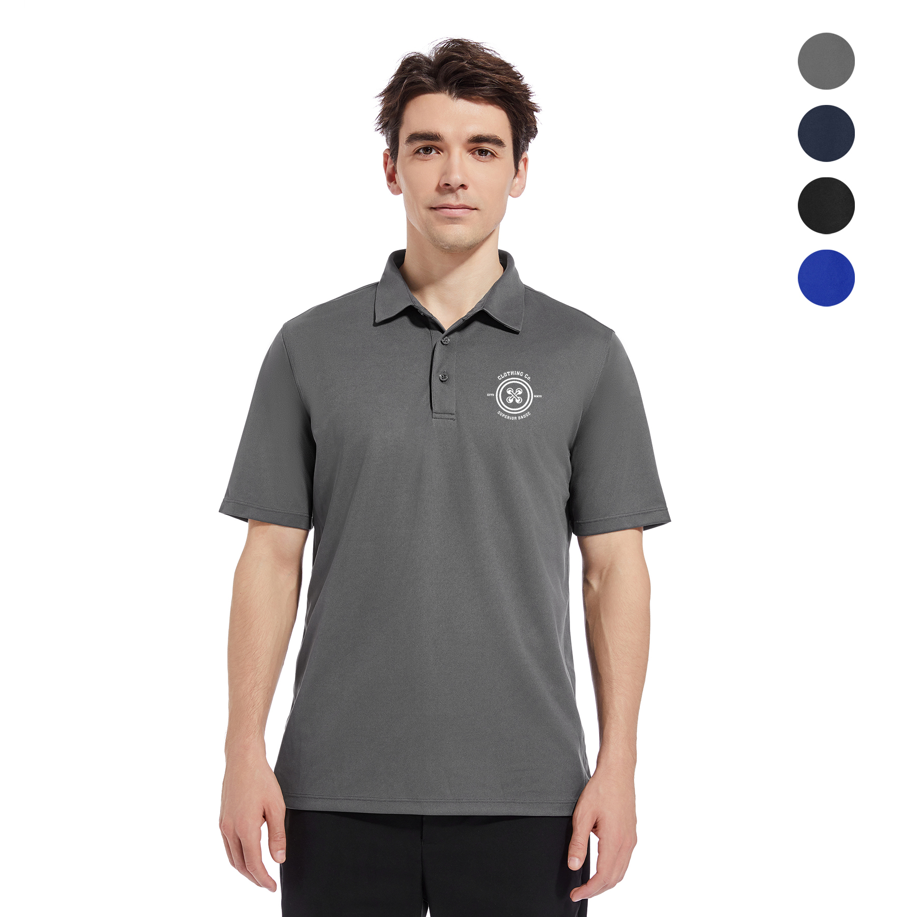 Men's Micro Pique Ribbed Collar Polo Shirt 4