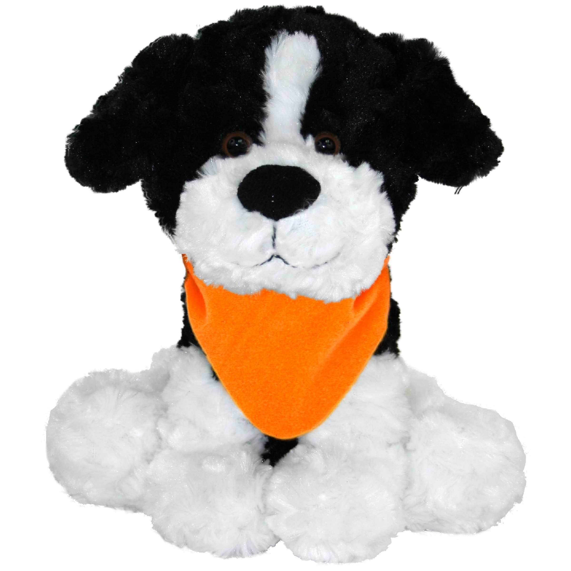 10" Large Sitting Dog - Black & White 6