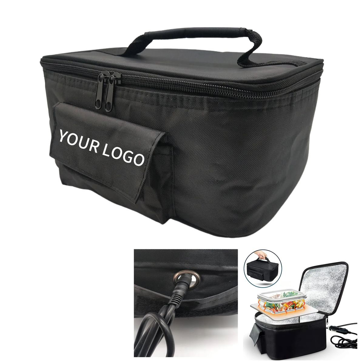 Car Food Warmer Bag With 12V Connector 2