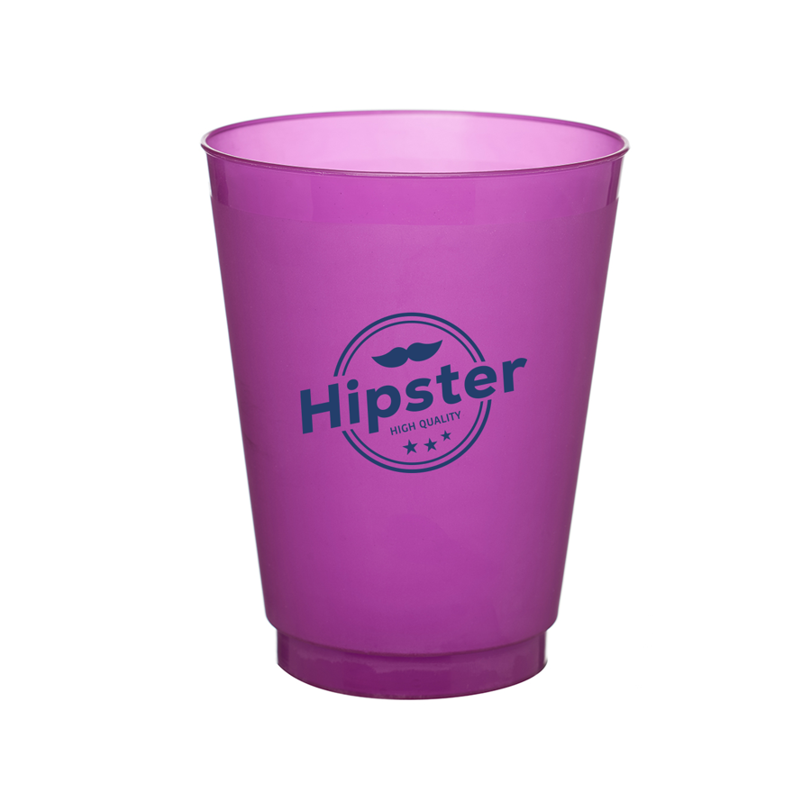 Flexible Frosted Plastic Stadium Cups 16 oz. 8