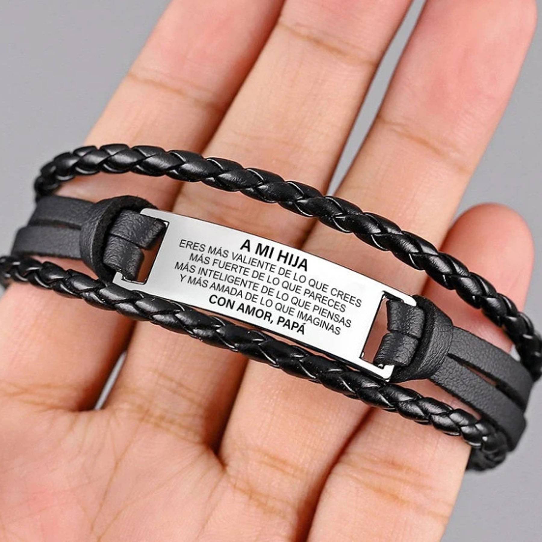 Genuine Leather Bracelets for Men Women 2