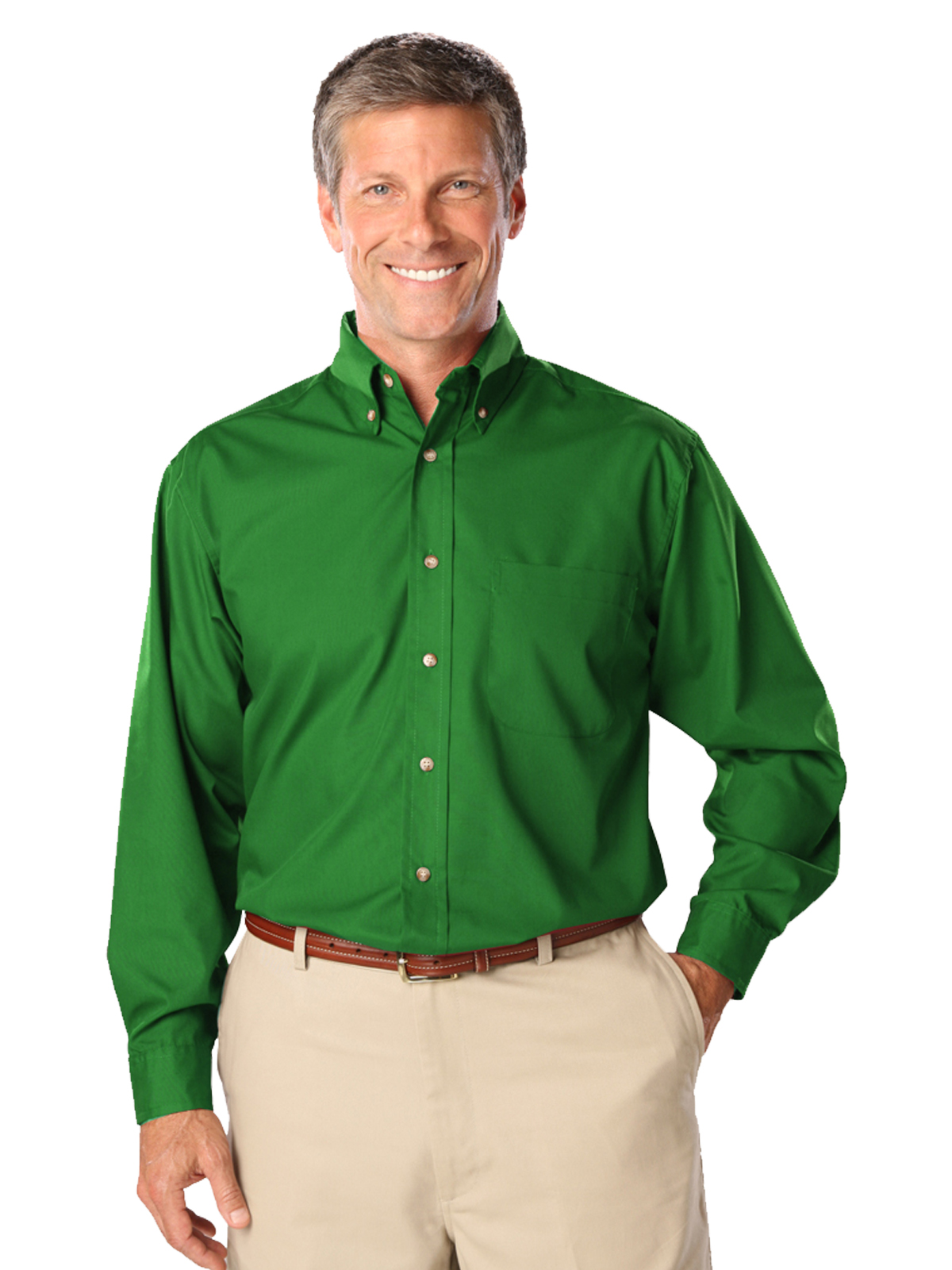 Blue Generation - Men's 1-Pocket Superblend Poplin Shirt 69