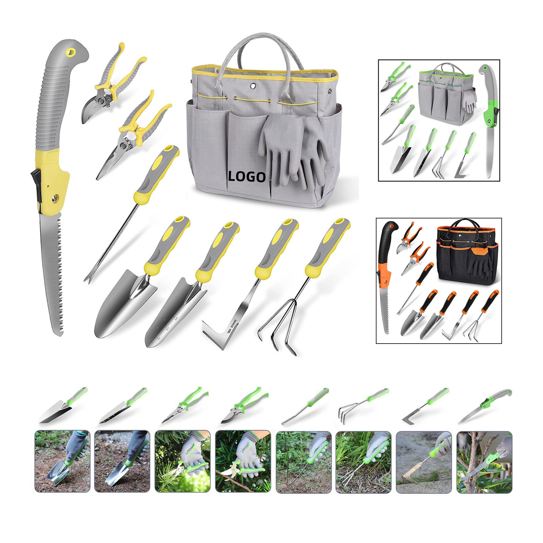 10 Piece Stainless Steel Heavy Duty Gardening Tool Set 4