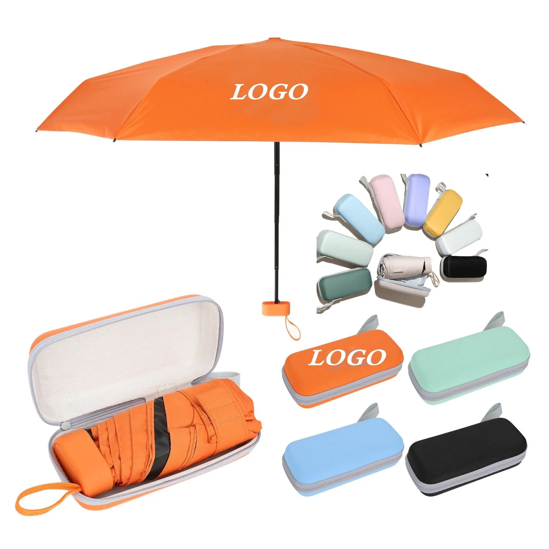 Mini Umbrella With Carrying Case 3