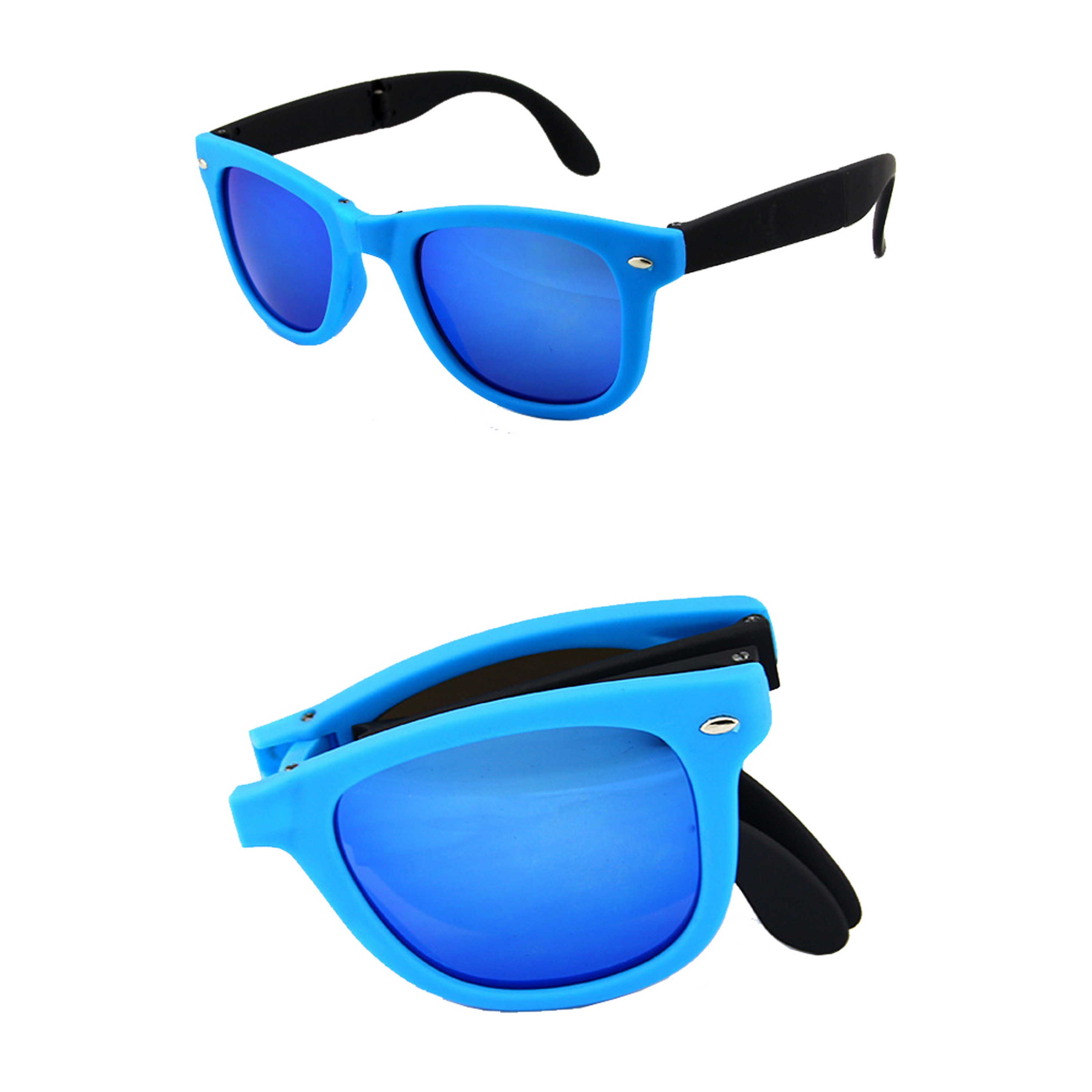 Foldable Colorful Malibu Sunglasses-Ocean 2
