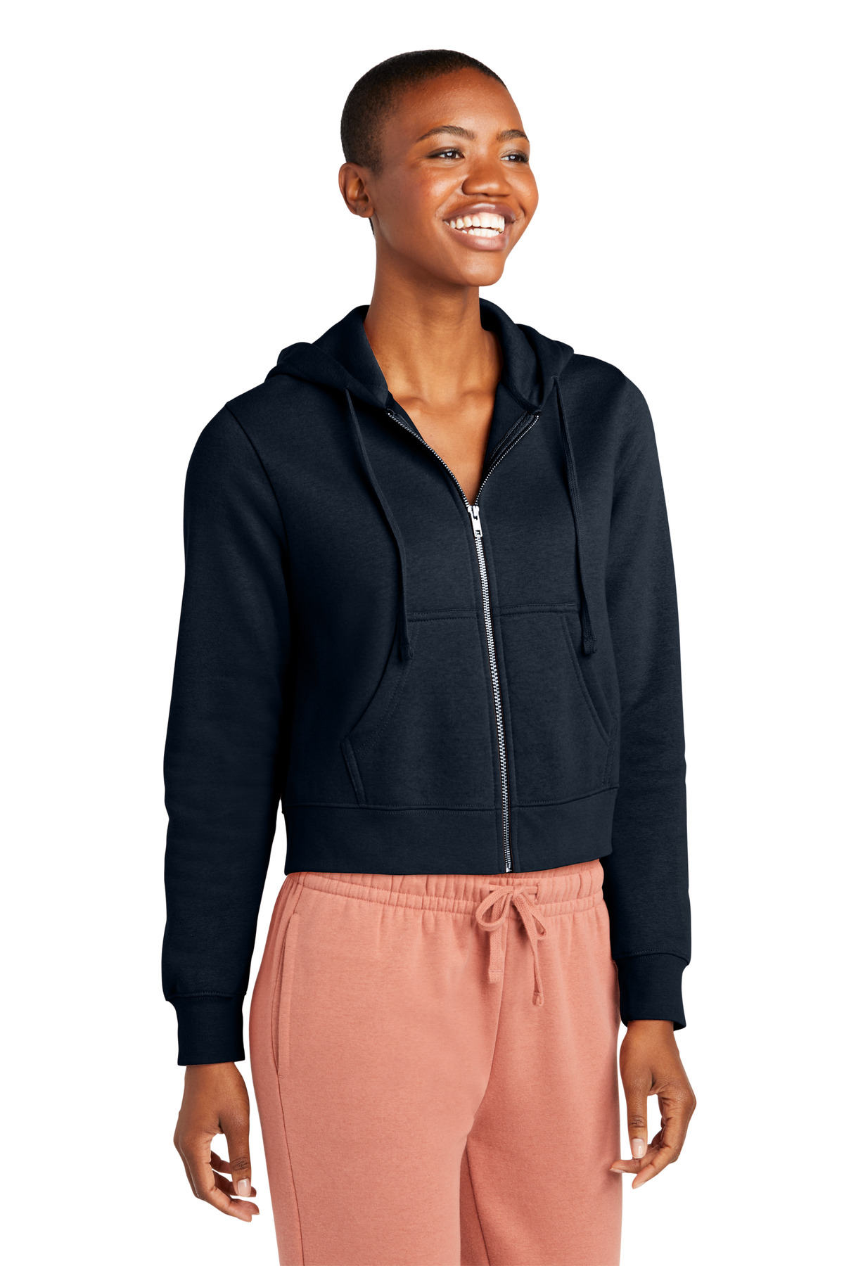 District Women's V.I.T. Fleece Full-Zip Hoodie DT6103 24