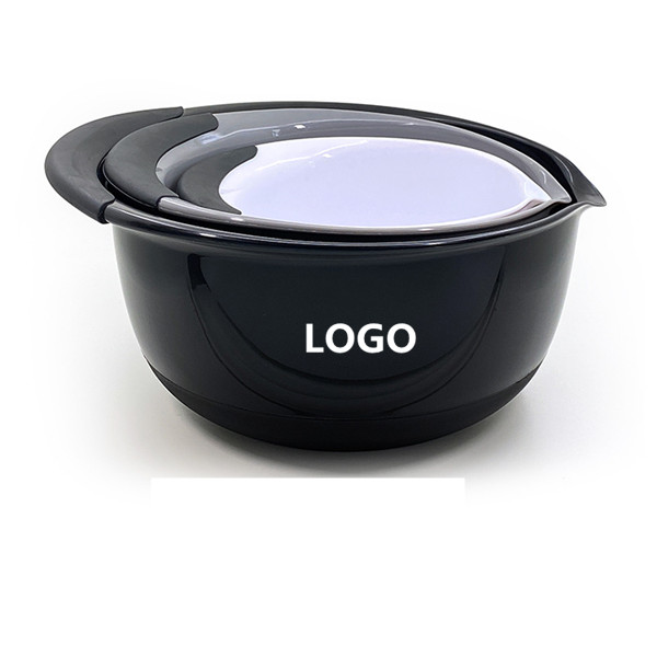 Three salad pots set 4