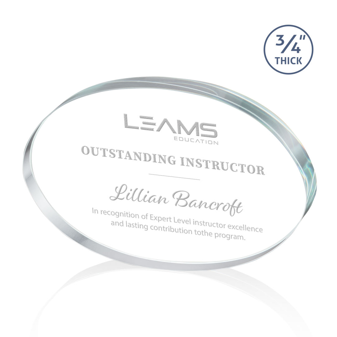 Baldus Oval Award - Clear 14