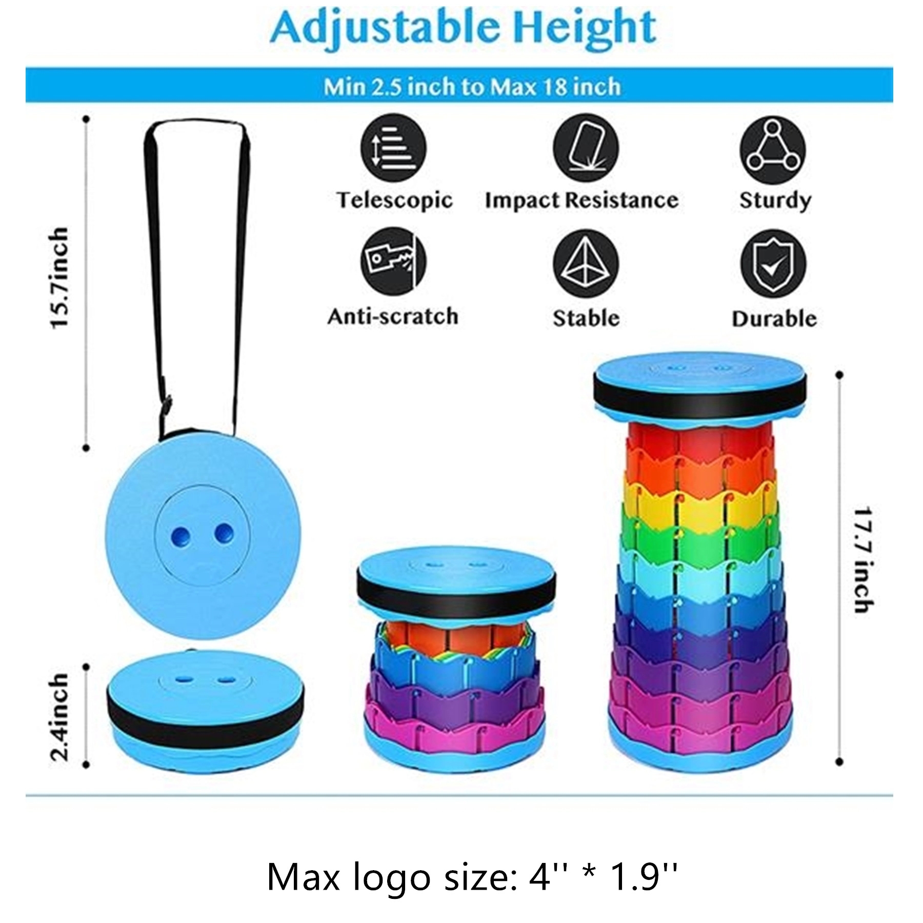 Folding Telescoping Stool 2