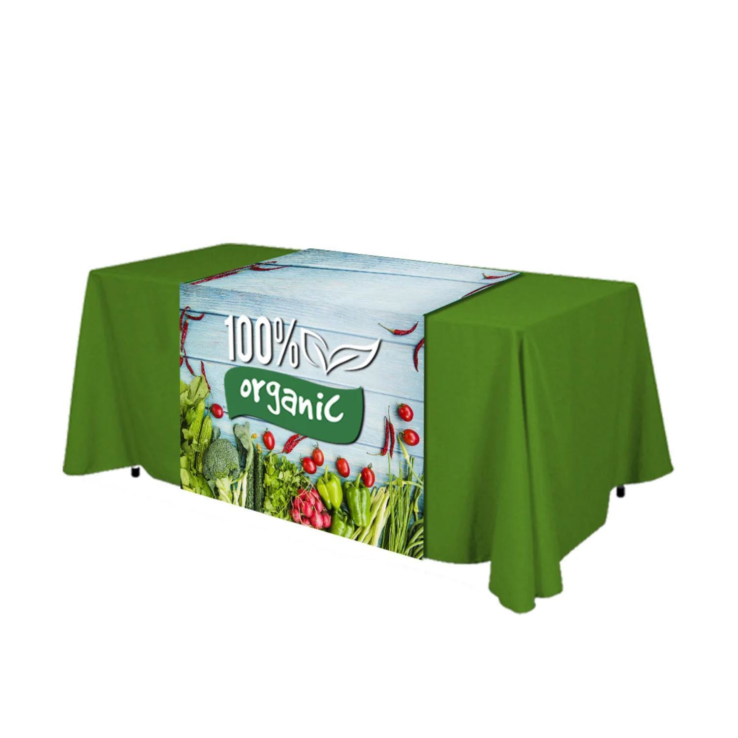 Custom 32"Wide Dye Sublimated Satin Table Runner