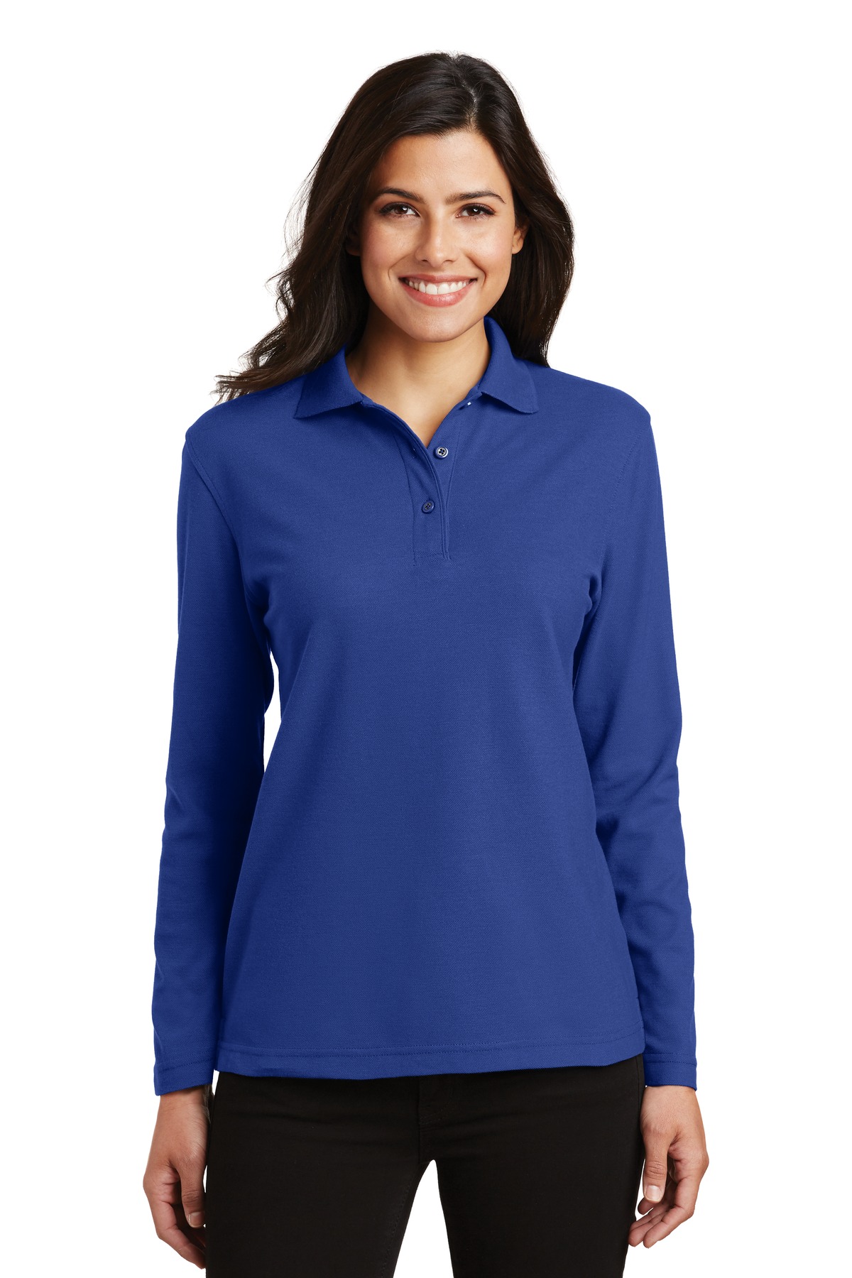 Port Authority Women's Silk Touch Long Sleeve Polo. L500LS 33