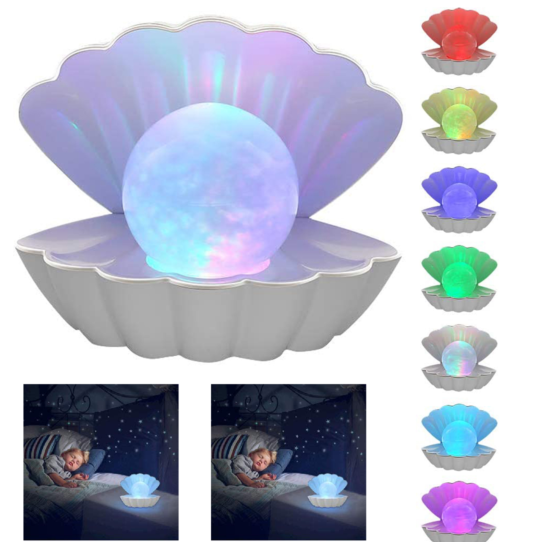 Shell Pearl 8 Colors Changing Mood Lamp 2