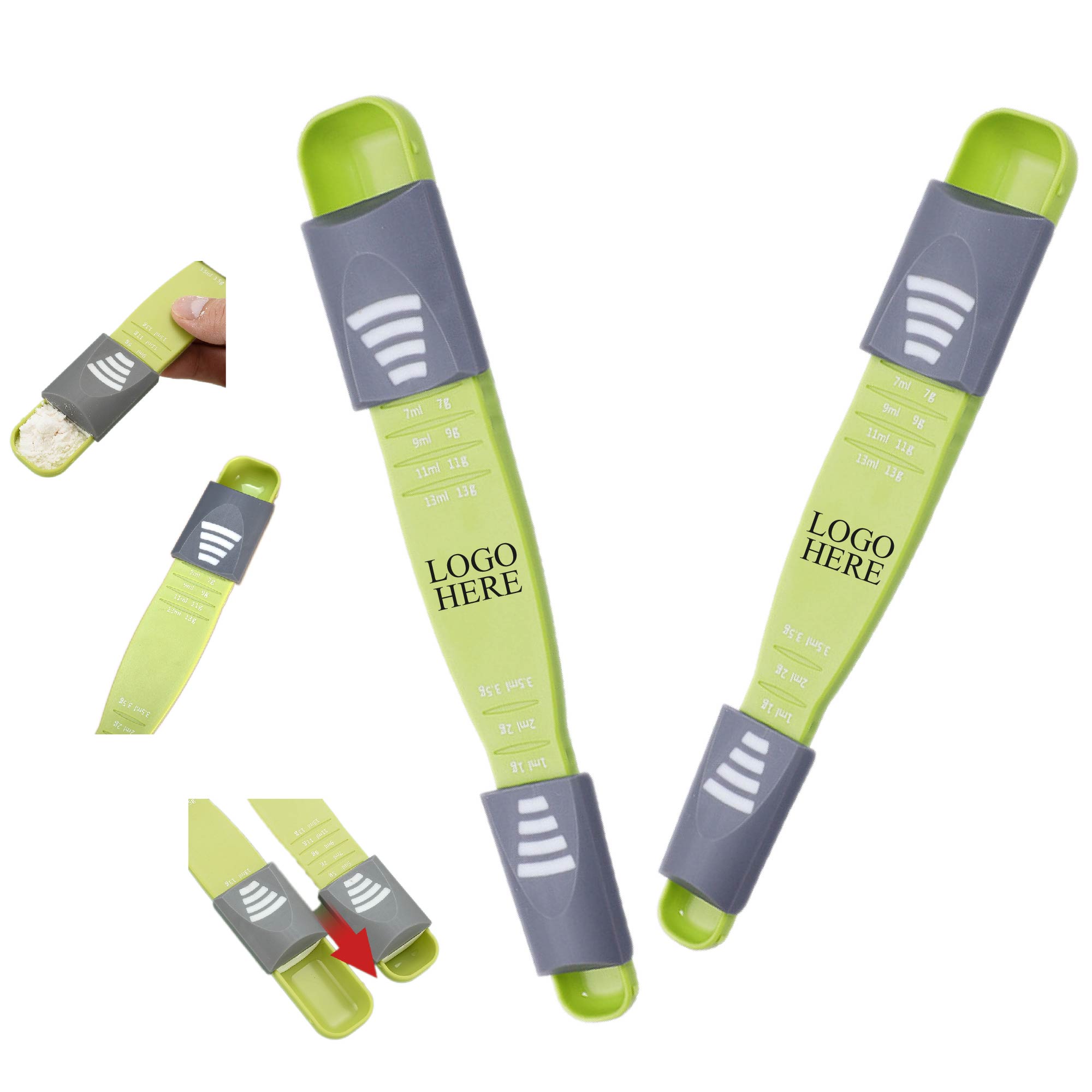Measuring Spoon with Double End Adjustable Scale 1