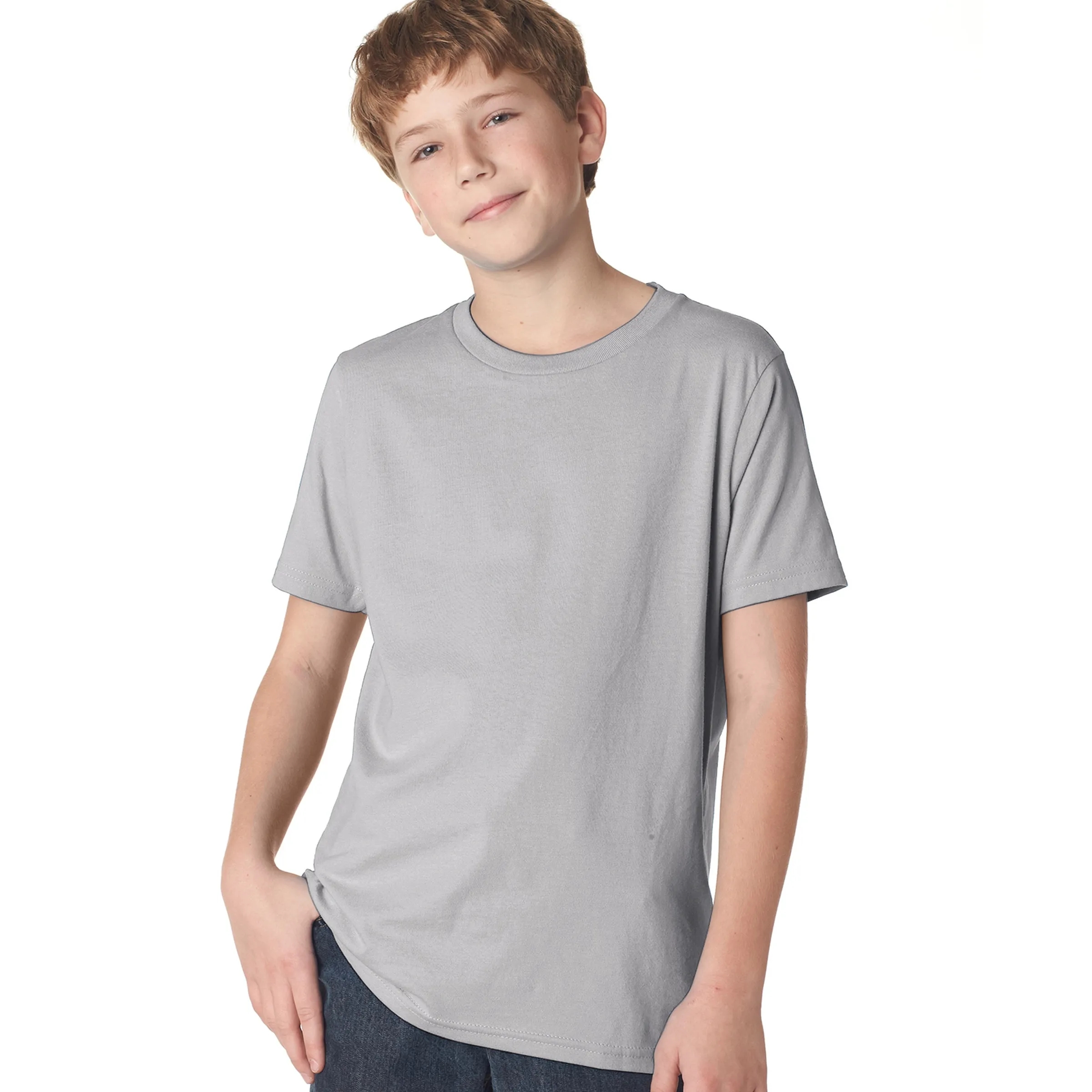 Next Level Youth Boys' Cotton Crew 6
