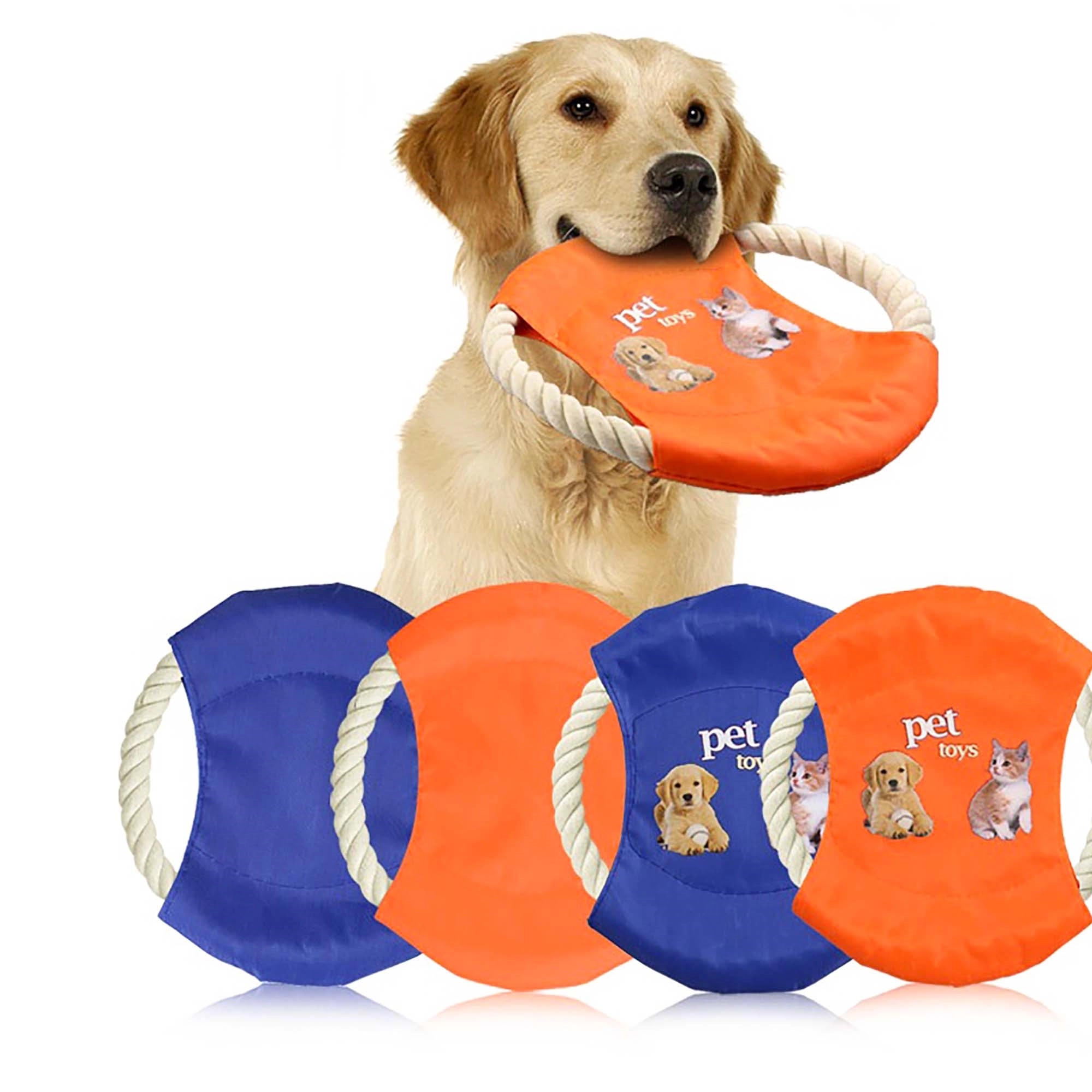 Pet Training Toys Cotton Rope Discs 2