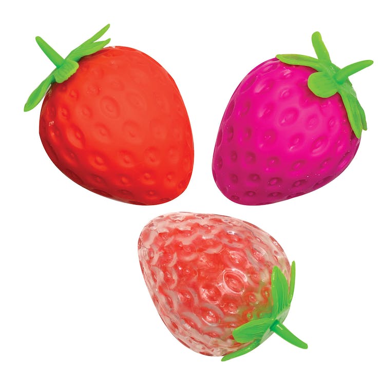 Strawberry Squeeze Fidget Toys - 3 Colors
