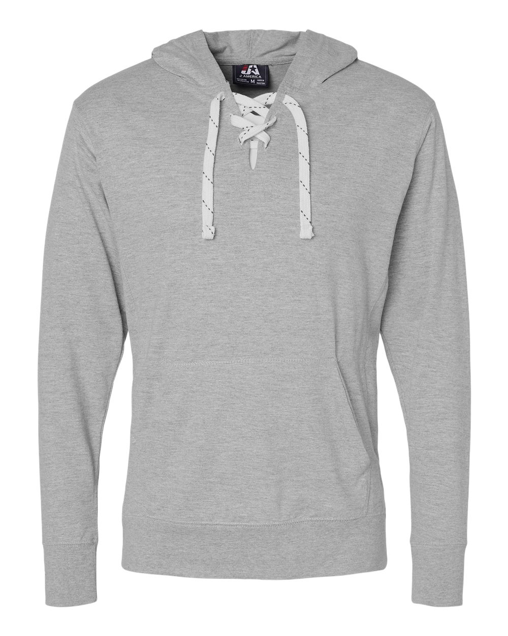 Unisex Jersey Sport Lace Hooded Pullover - 8231 5