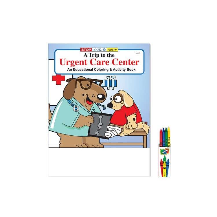 A Trip to the Urgent Care Center Coloring & Activity Books with Crayons 2
