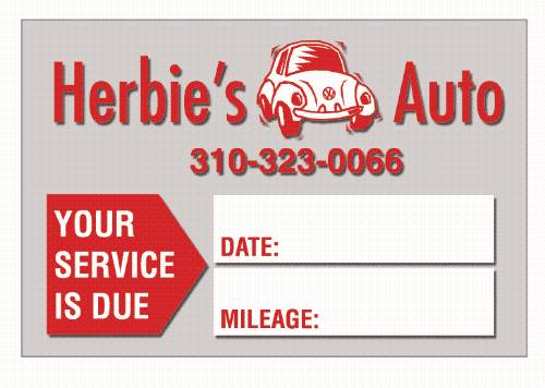 Static Cling Vehicle Service Reminder (2 1/4"x1 1/2") 3