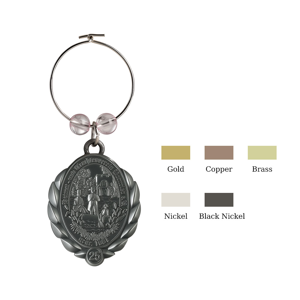 Die Cast Wine Charms 0.75" 5