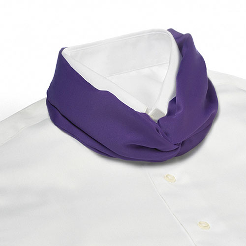 Purple Banded Knot Scarf 2