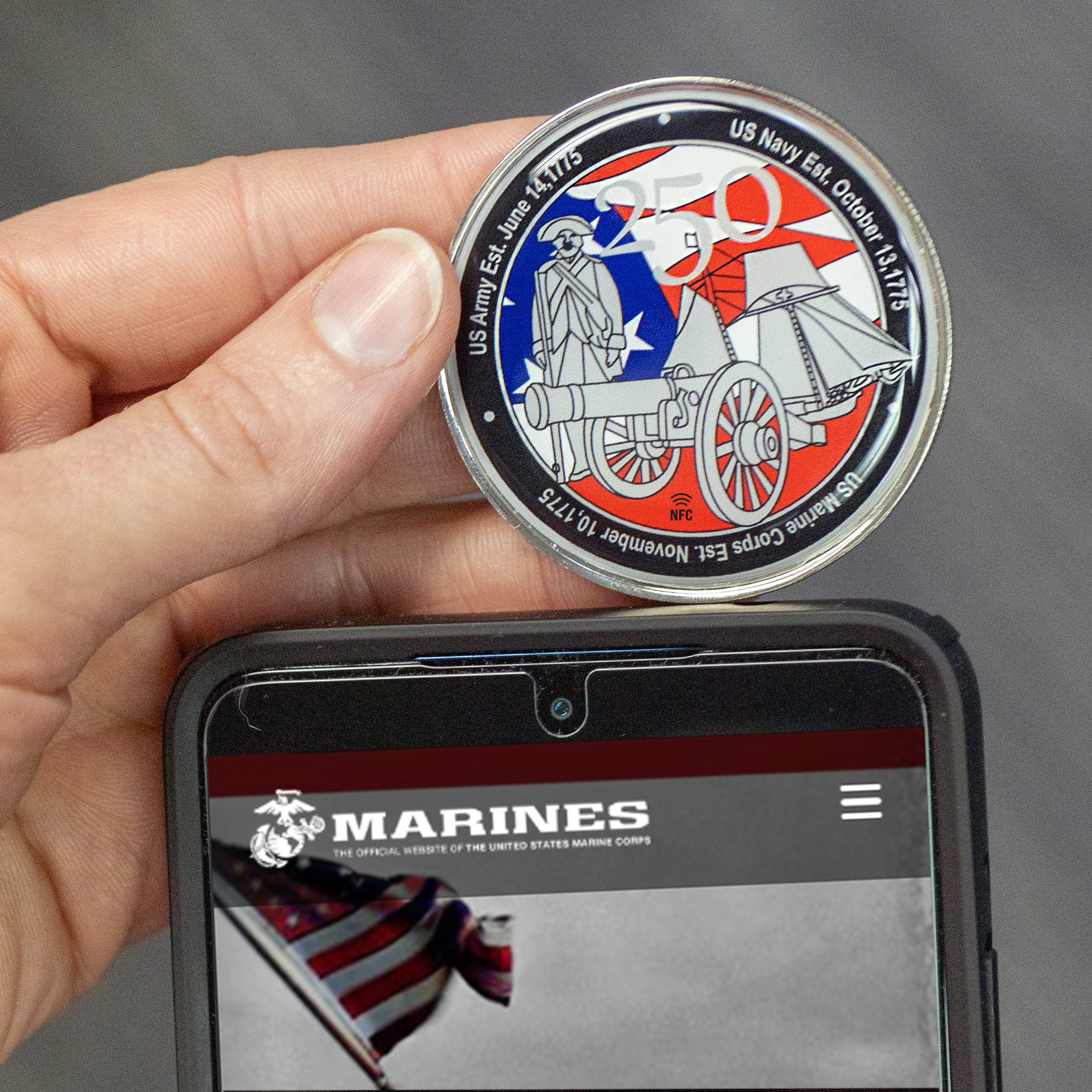 NFC Challenge Coin w/ Coin Edge (2") 9
