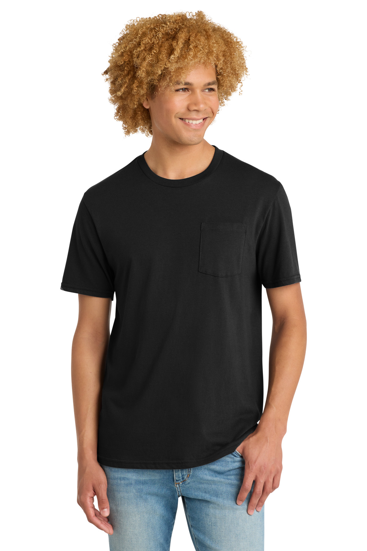 District Very Important Tee with Pocket. DT6000P 52