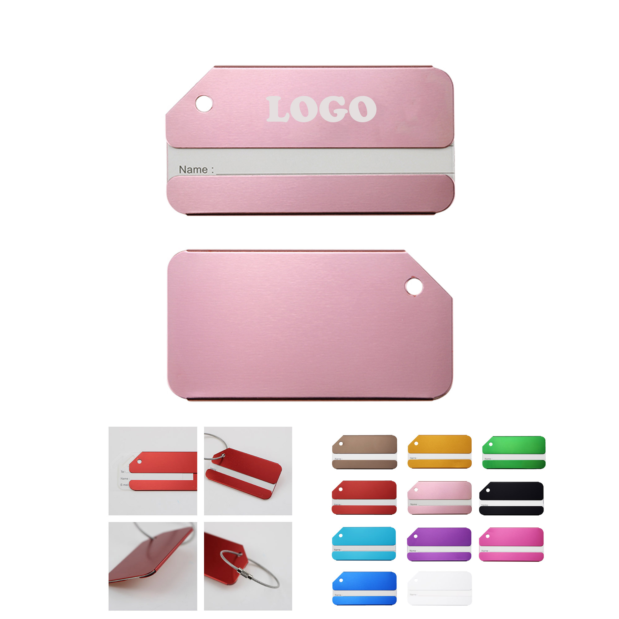 MOQ 50 pcs Metal Identification Tags 4