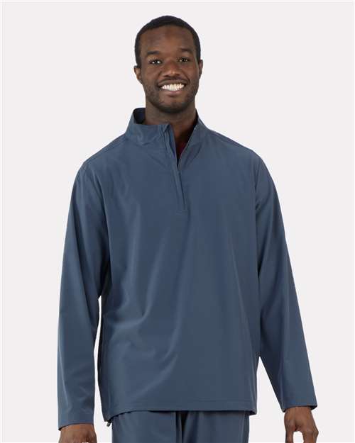Men's Quarter-Zip Stretch Pullover - BM5206, custom hoodie or sweatshirt with logo imprint 3