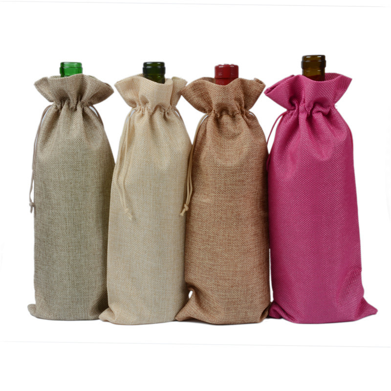 Wine Burlap Bags 3