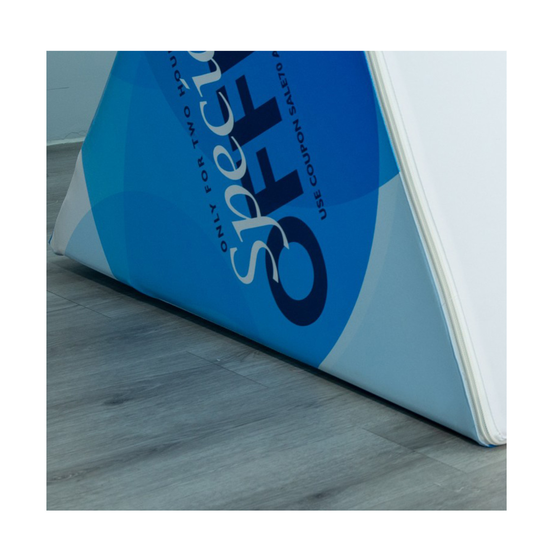 DisplaySplash Triangular Fabric Floor Sign - 78" W x 39" H 13