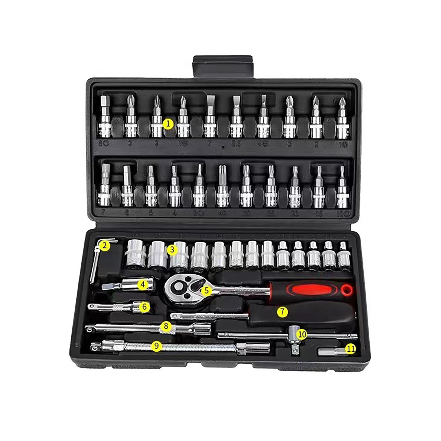 Metric Ratchet Wrench Tool Set 4