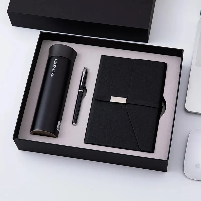 Custom Notebook Set with Pen and Thermos Cup Flask Umbrella 4