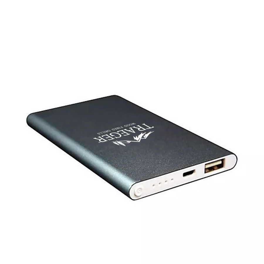 Sleek 4000mAh Power Bank W/Metal Case Wrap 12