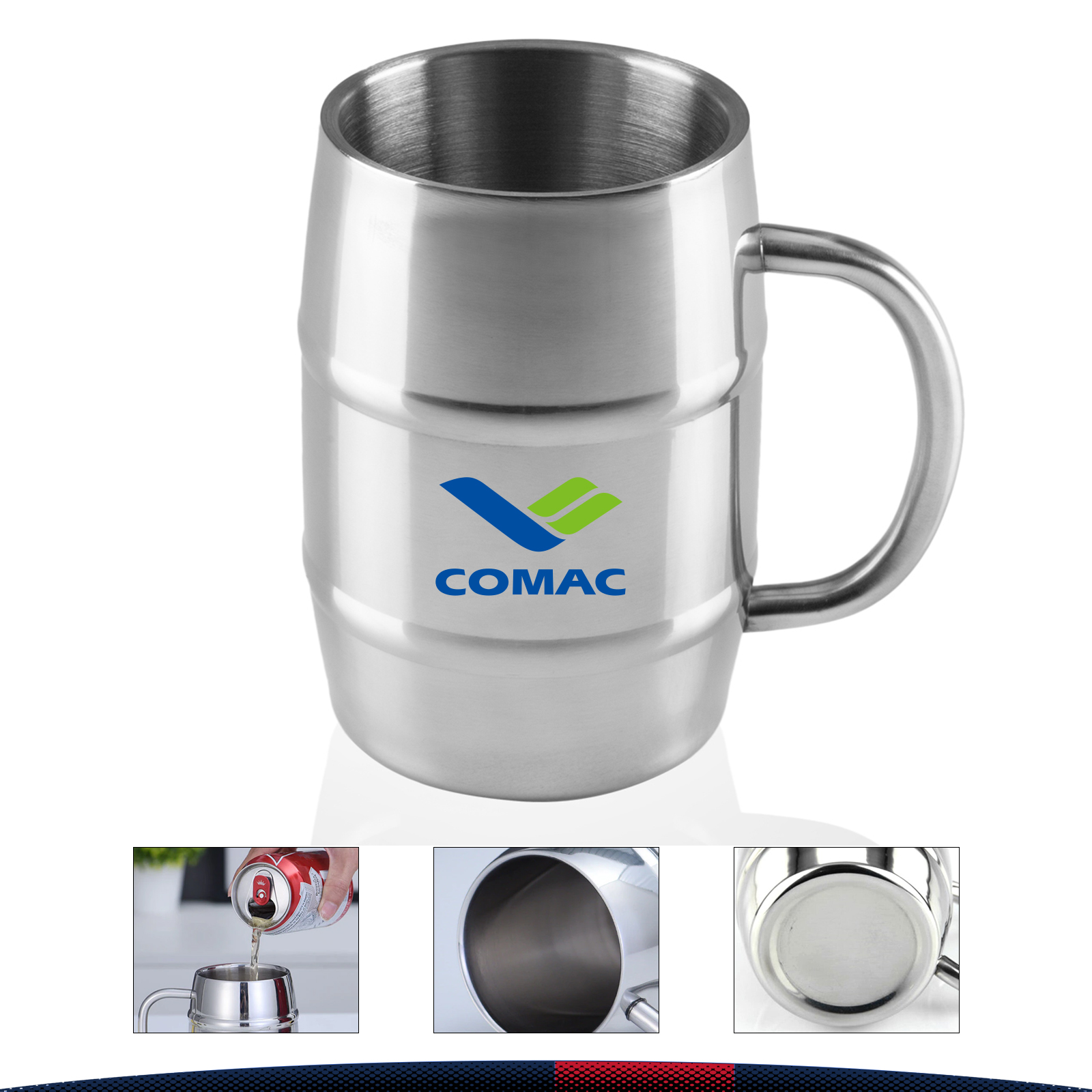 17 oz. Ouita Large Barrel Mugs 2