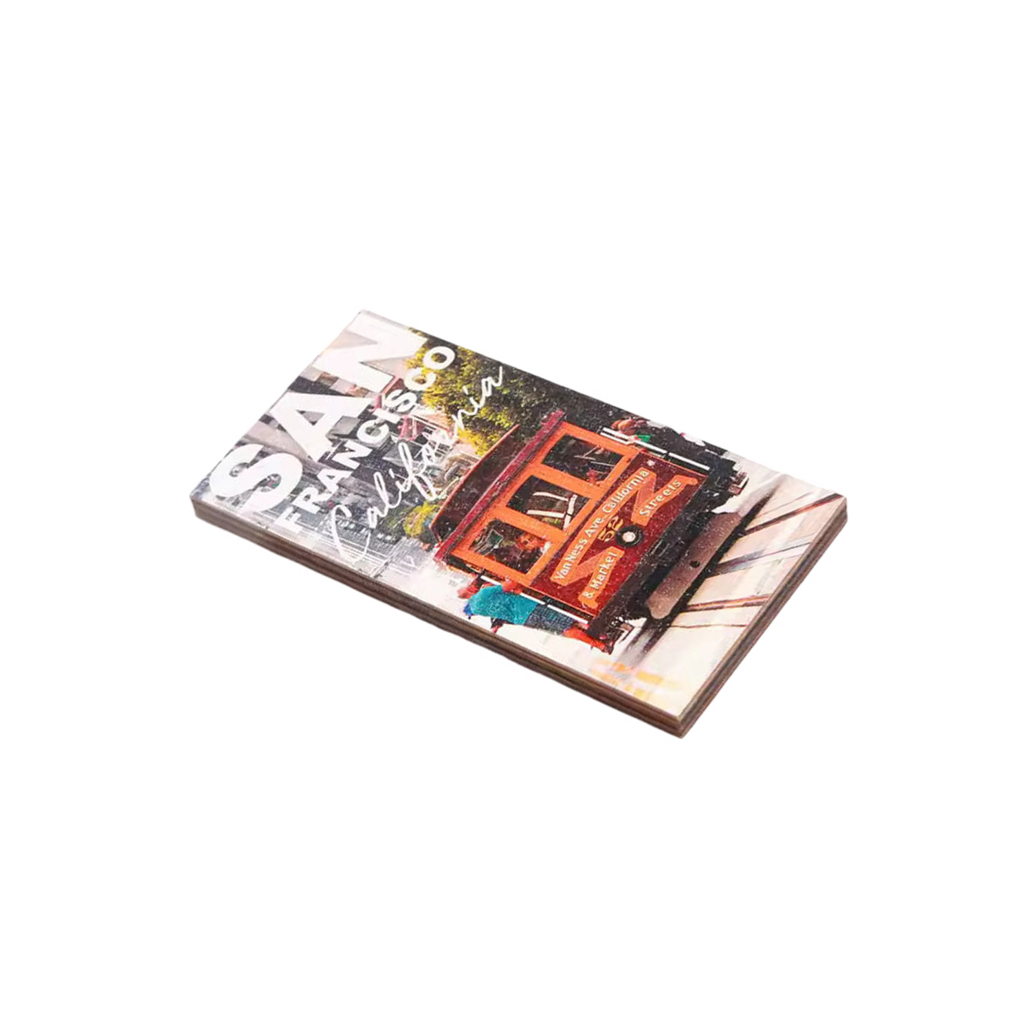 Rectangle Wooden Souvenir Magnet 3